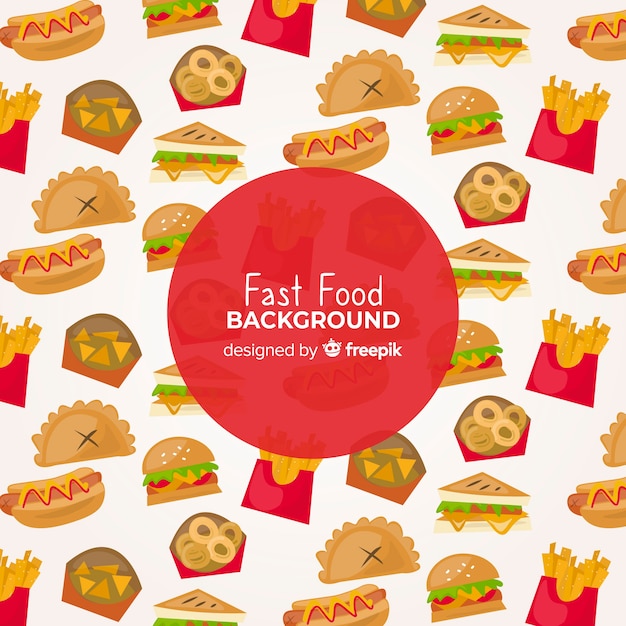 Free vector fast food background