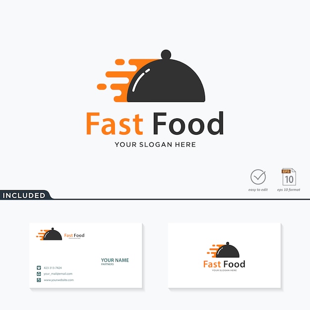 Download Free Fast Food Logo Design Premium Vector Use our free logo maker to create a logo and build your brand. Put your logo on business cards, promotional products, or your website for brand visibility.