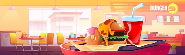 Vector Templates: Fast Food Restaurant Interior