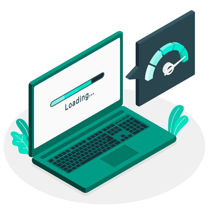 Fast loading concept illustration