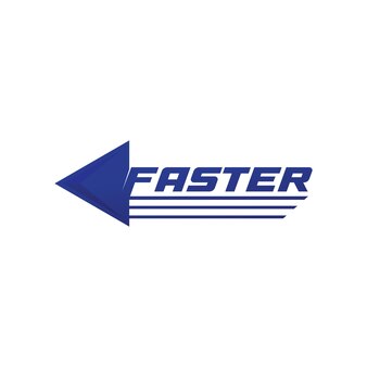 Faster logo template vector icon illustration design