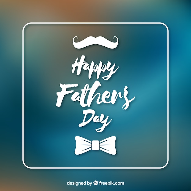 Free vector father's day background in blurred style