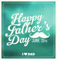 Free vector father's day background design