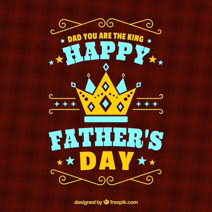मुफ़्त वेक्टर father's day background with red pattern