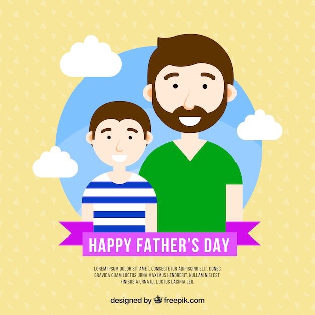 Free vector father's day background