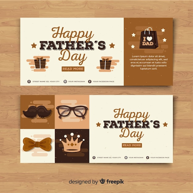 Father's day banners