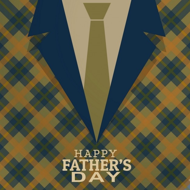 Бесплатное векторное изображение Счастливые отцы день карты приветствие