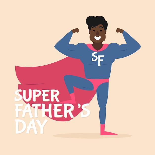 Free vector father's day concept in flat design