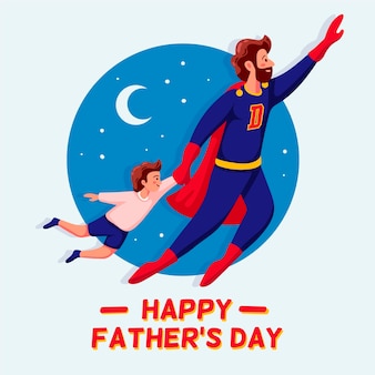 Father's day concept Free Vector