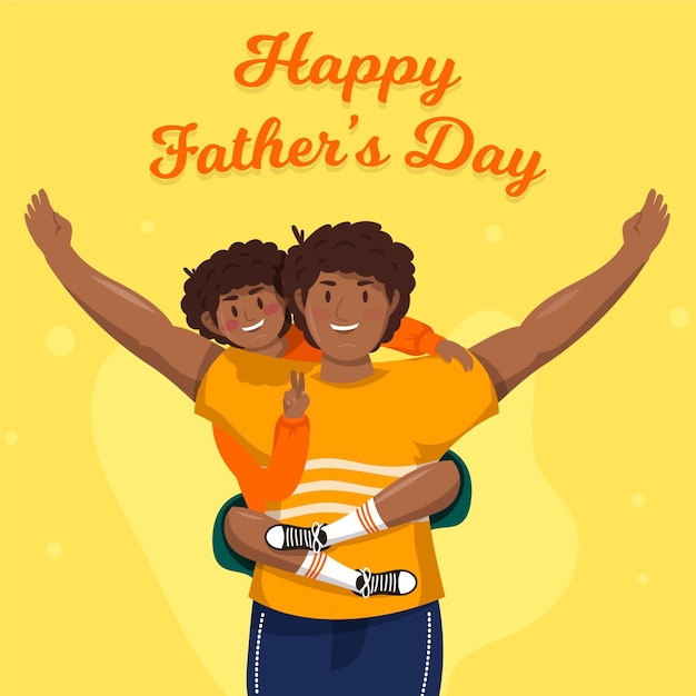 Free vector father's day event flat style