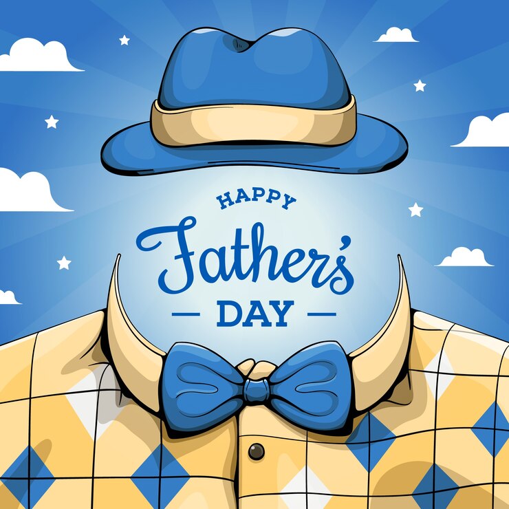 Father's day event hand drawn design