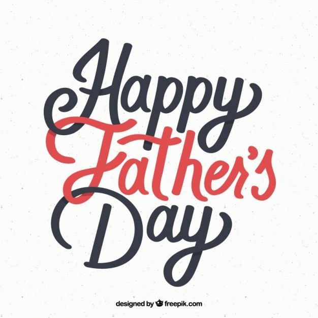 Free vector father's day lettering