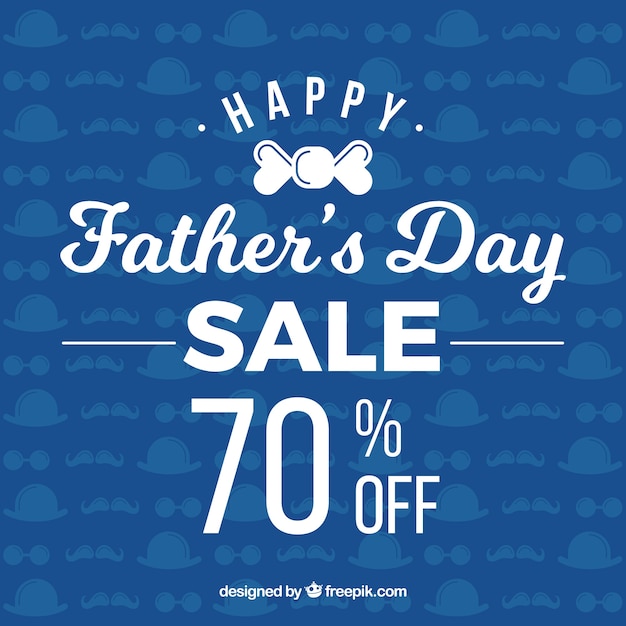 Father's day sale background with pattern