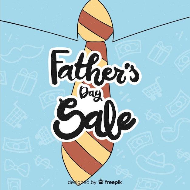 Free vector father's day sale background