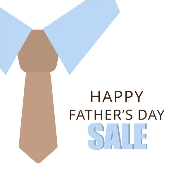 Father's day sale design with tie