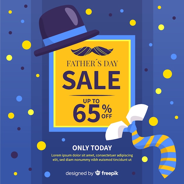 Free vector father's day sale