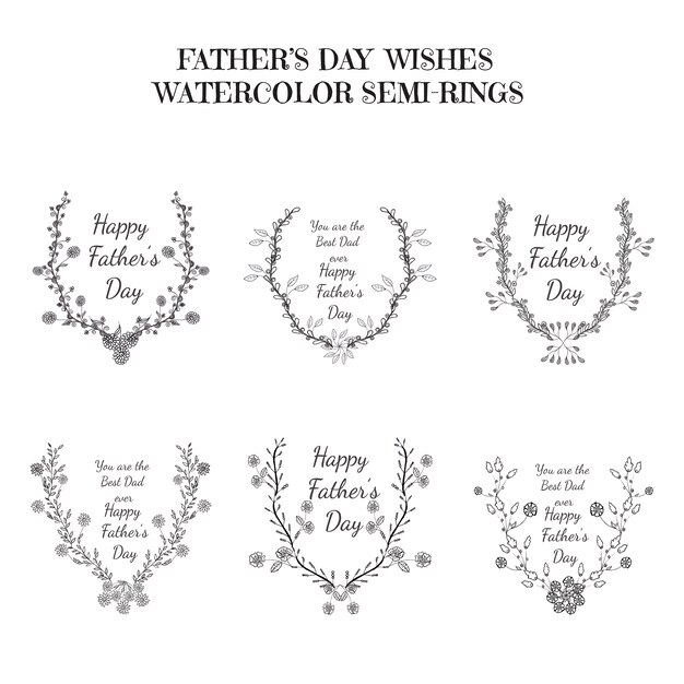 Father's day wishes rings