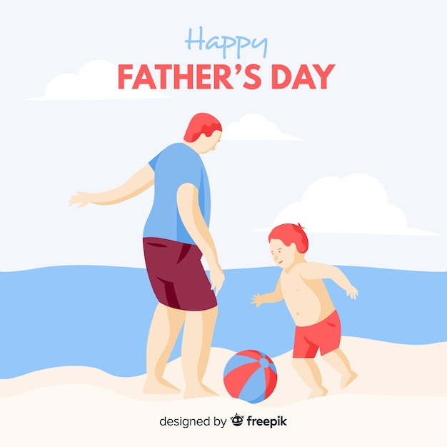 Free vector father's day