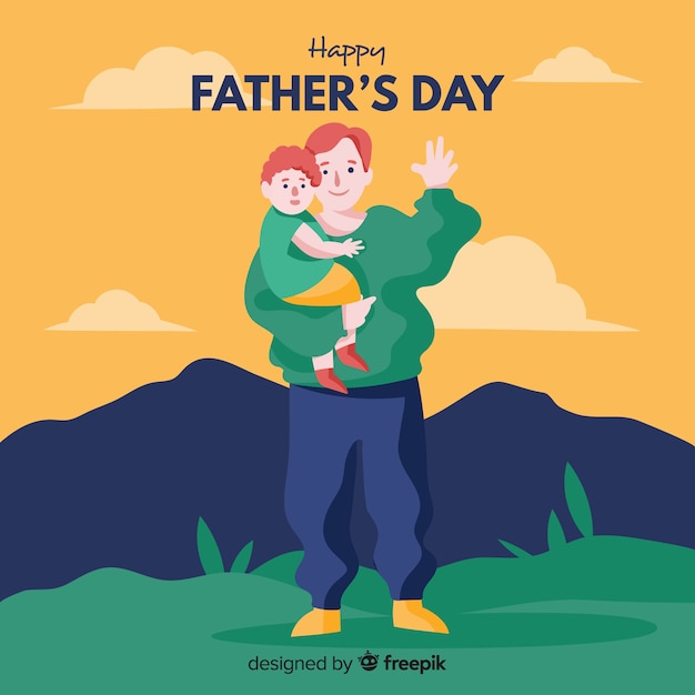 Free vector father's day