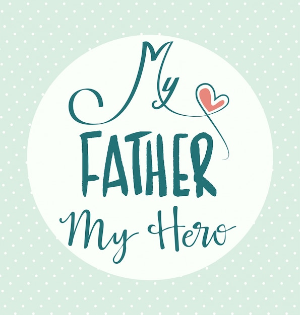 Free vector fathers day background design