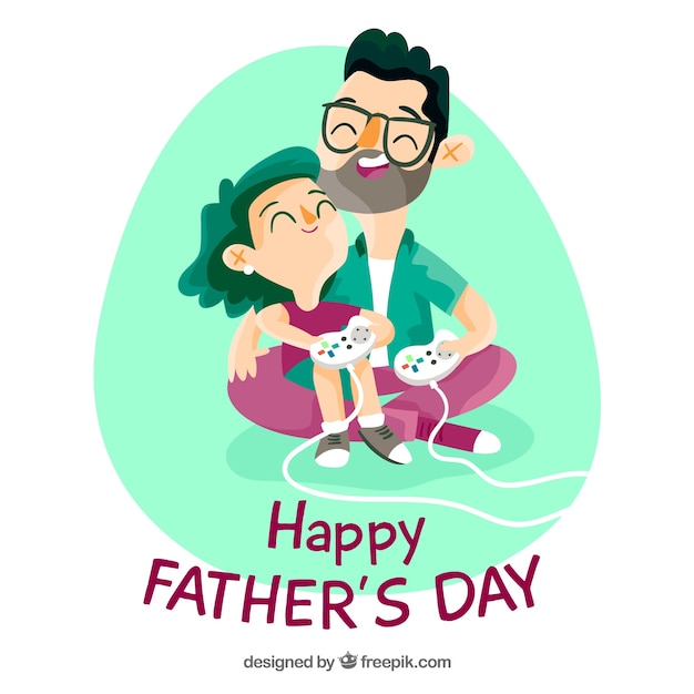 Free vector fathers day background