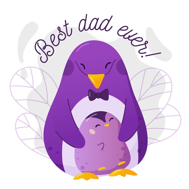 Free vector fathers day illustration concept