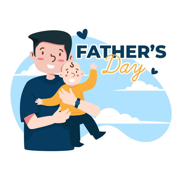 Дизайн иллюстрации дня отцов