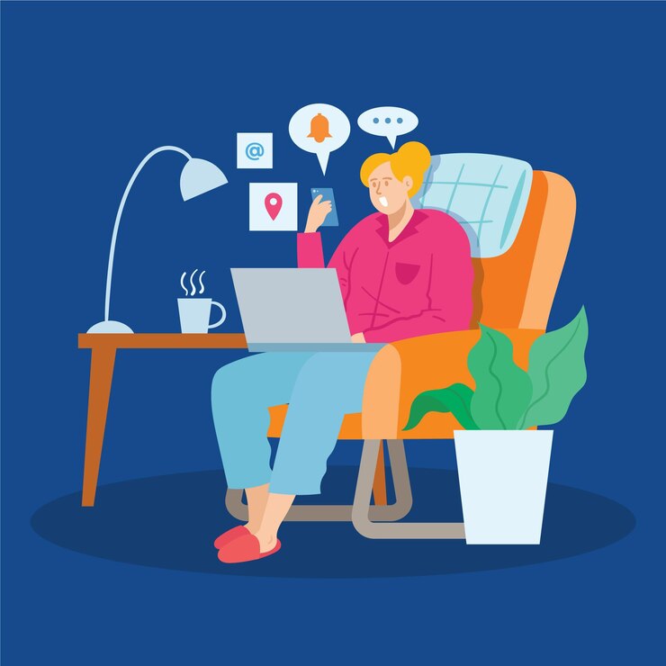 Free Vector fear of missing out concept