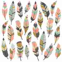 Free vector feather designs collection