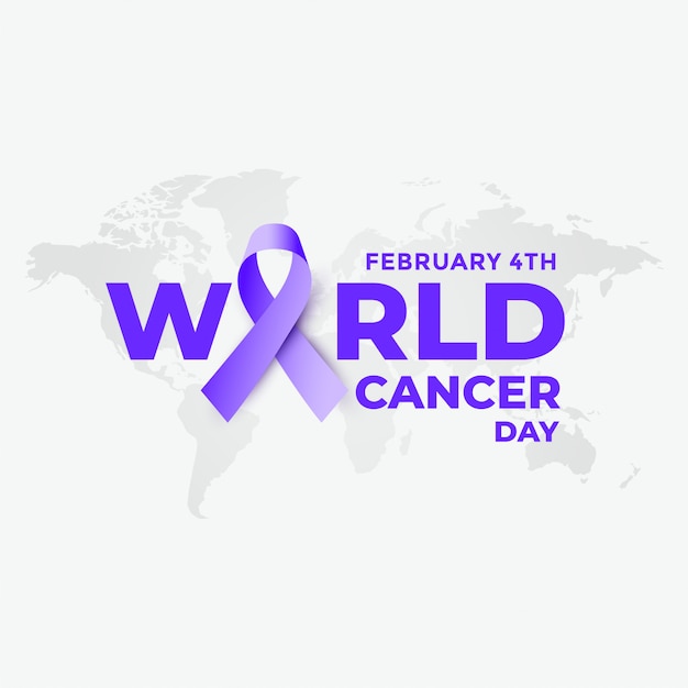 2 월 4 일 세계 암의 날 배경