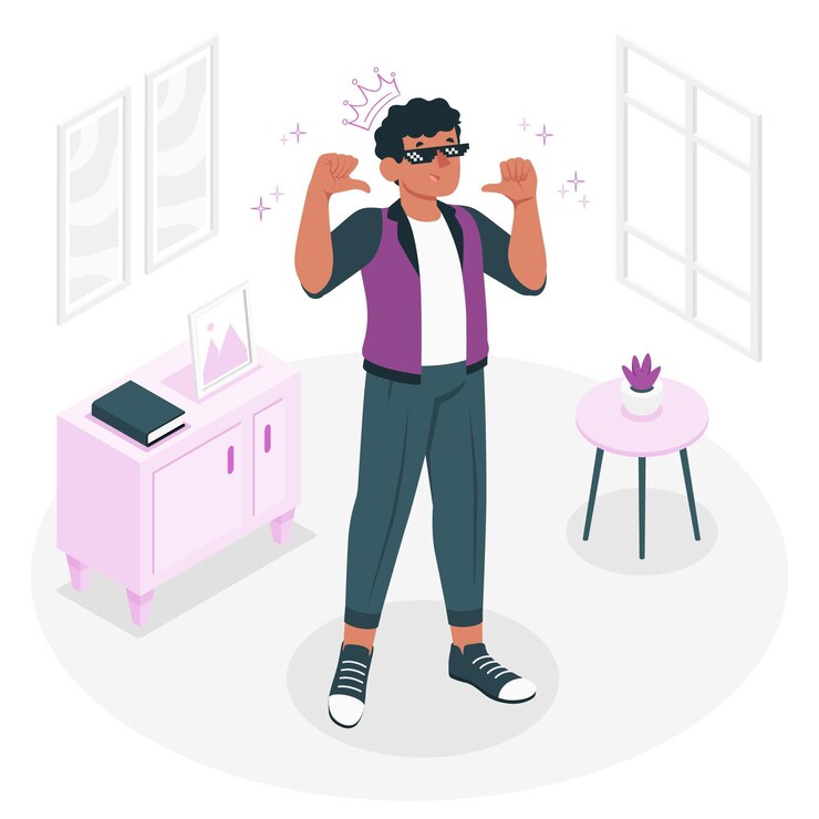 Free Vector feeling proud concept illustration
