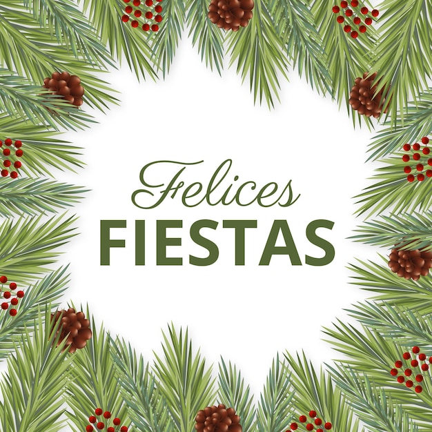 Felices fiestas 레터링