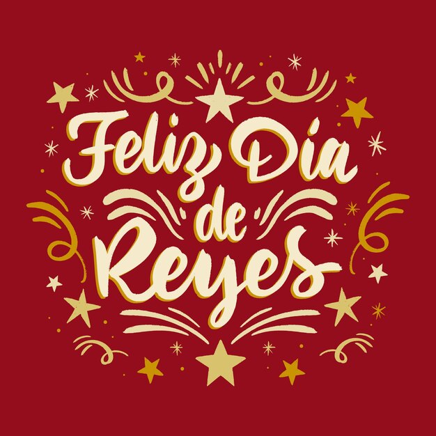 Feliz dia de reyes надпись