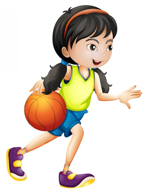 A female basketball athlete