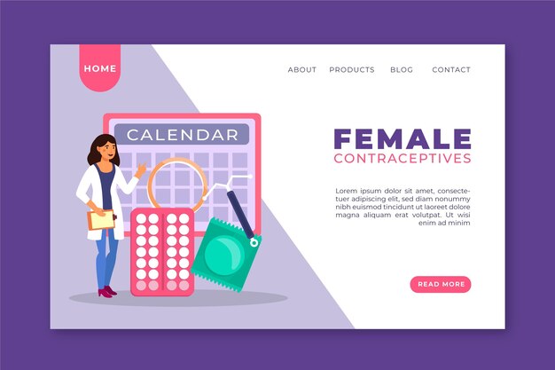 Female contraceptives - landing page