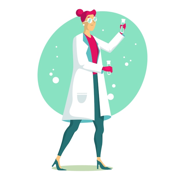 Female scientist