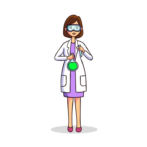 Female scientist