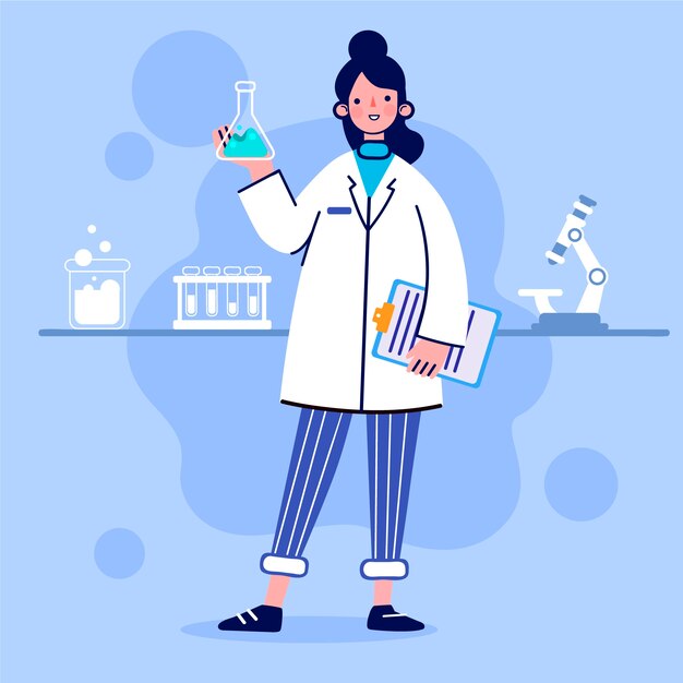 Female scientist