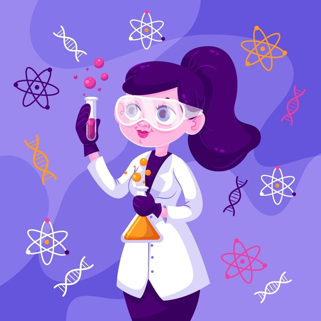 Female scientist