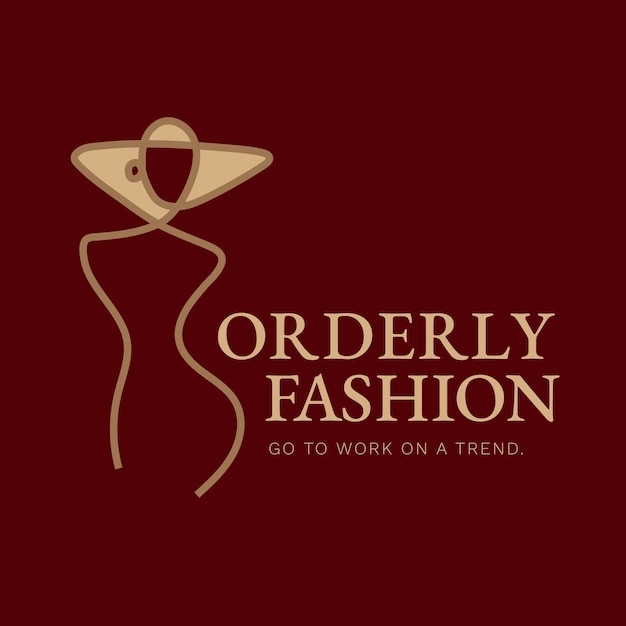 Шаблон логотипа женского бизнеса, вектор дизайна эстетического брендинга, упорядоченная мода