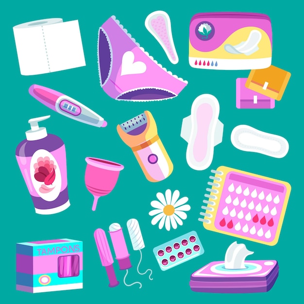 Free vector feminine hygiene