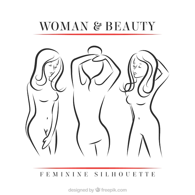 Feminine silhouettes