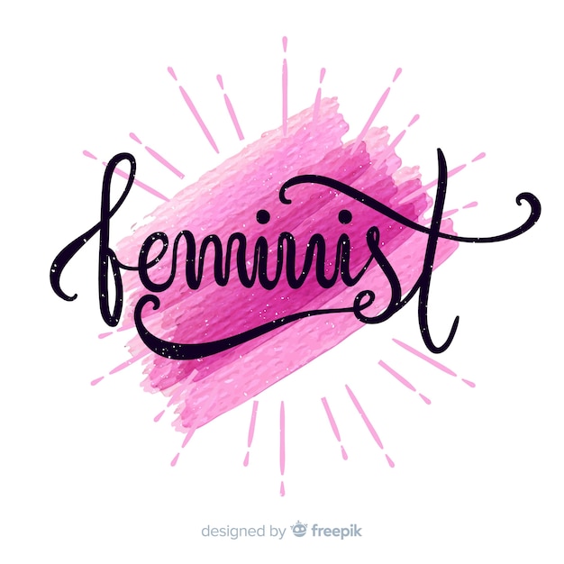 Feminism concept background