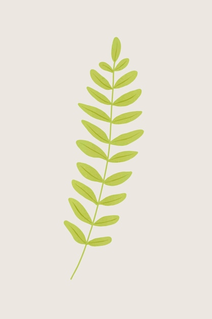 Fern branch design element