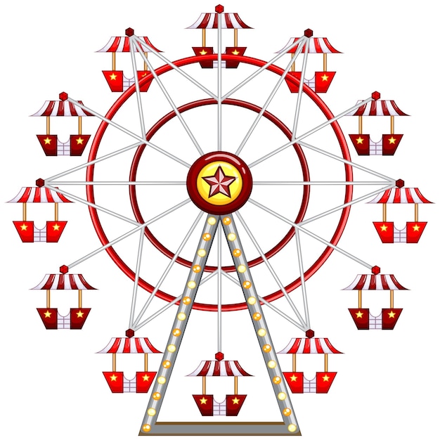 Free vector ferris wheel