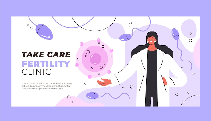 Free Vector fertility clinic template design