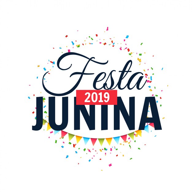Festa junina 2019 background celebration design