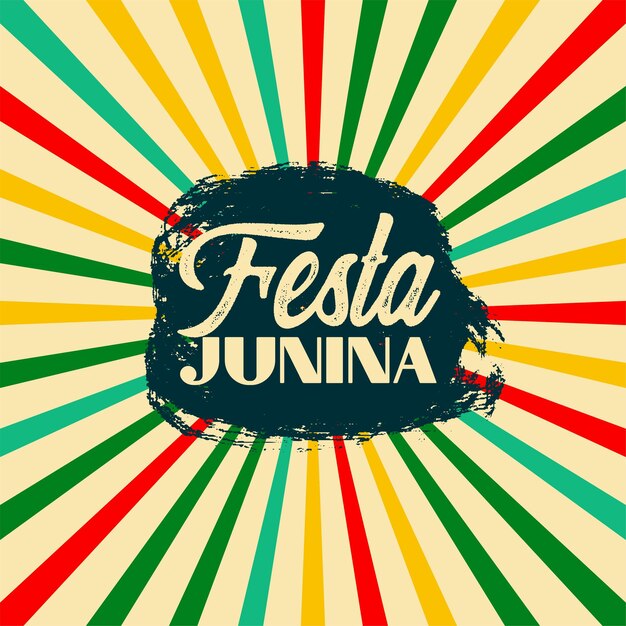 Festa junina abstract card design