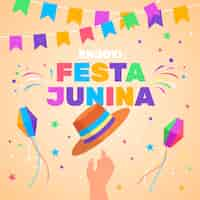 Vettore gratuito festa junina