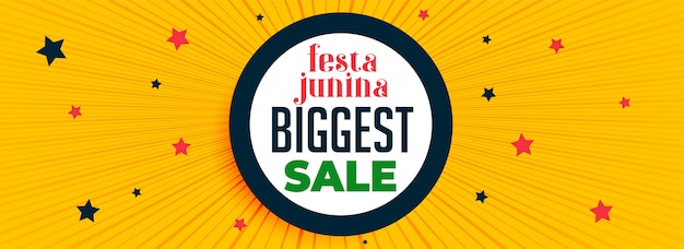 축제 junina 축제 판매 배너